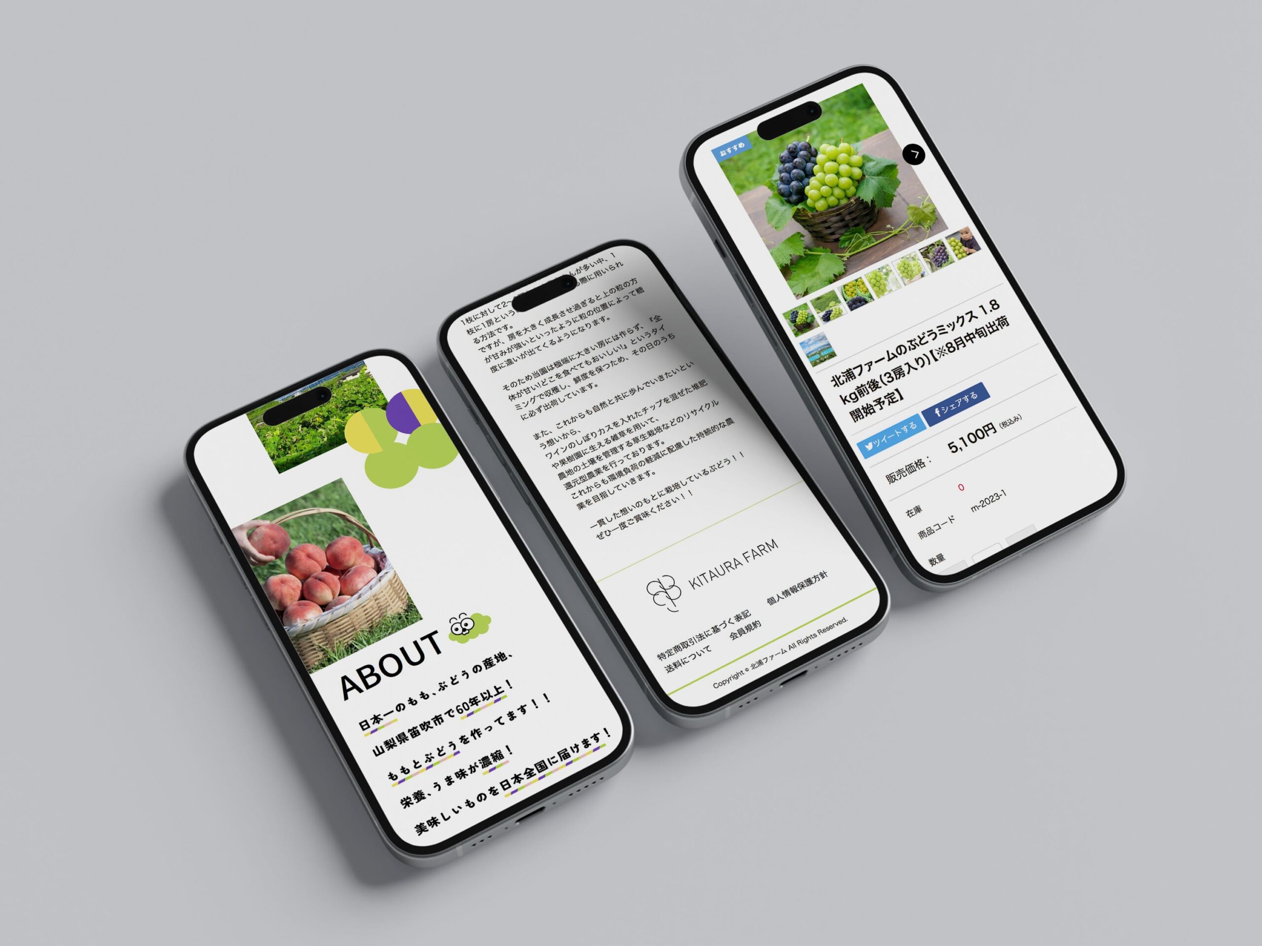 北浦ファーム ホームページ・ロゴ・パッケージ